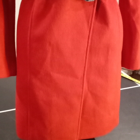 NWOT Anne Taylor Factory Red Wool Coat. Size 0. NWOT - Picture 3 of 14